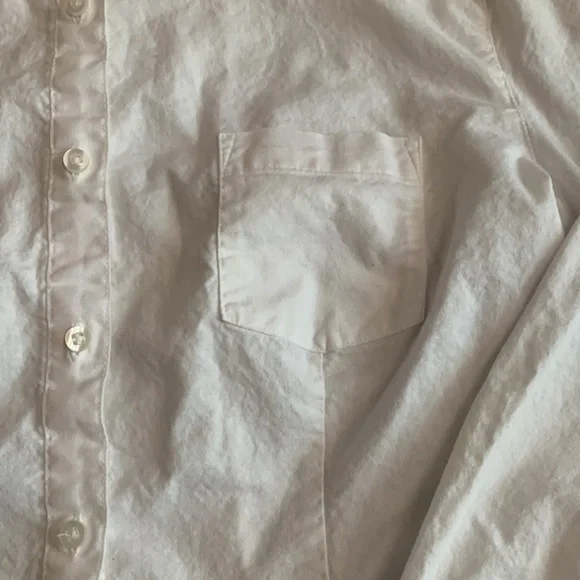 Lee Uniforms button up, long sleeve white shirt.  Size L. Chest approx 18 inches - Picture 3 of 7